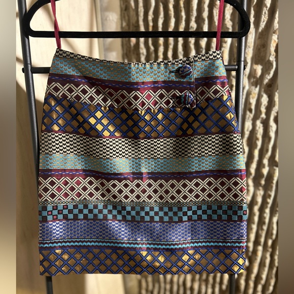 Maeve Anthropologie Audra Jacquard Geometric Skirt Size 2 NWOT - Picture 1 of 12